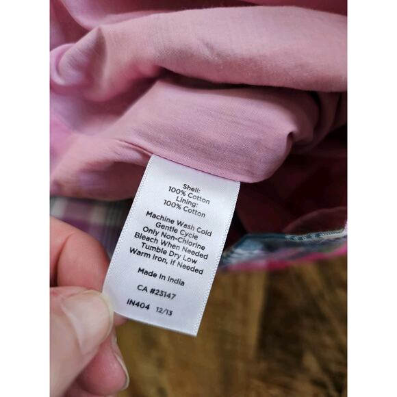 Talbots Madras Plaid Sheath Dress Women's Size 2 Preppy Nautical Party - Picture 9 of 9